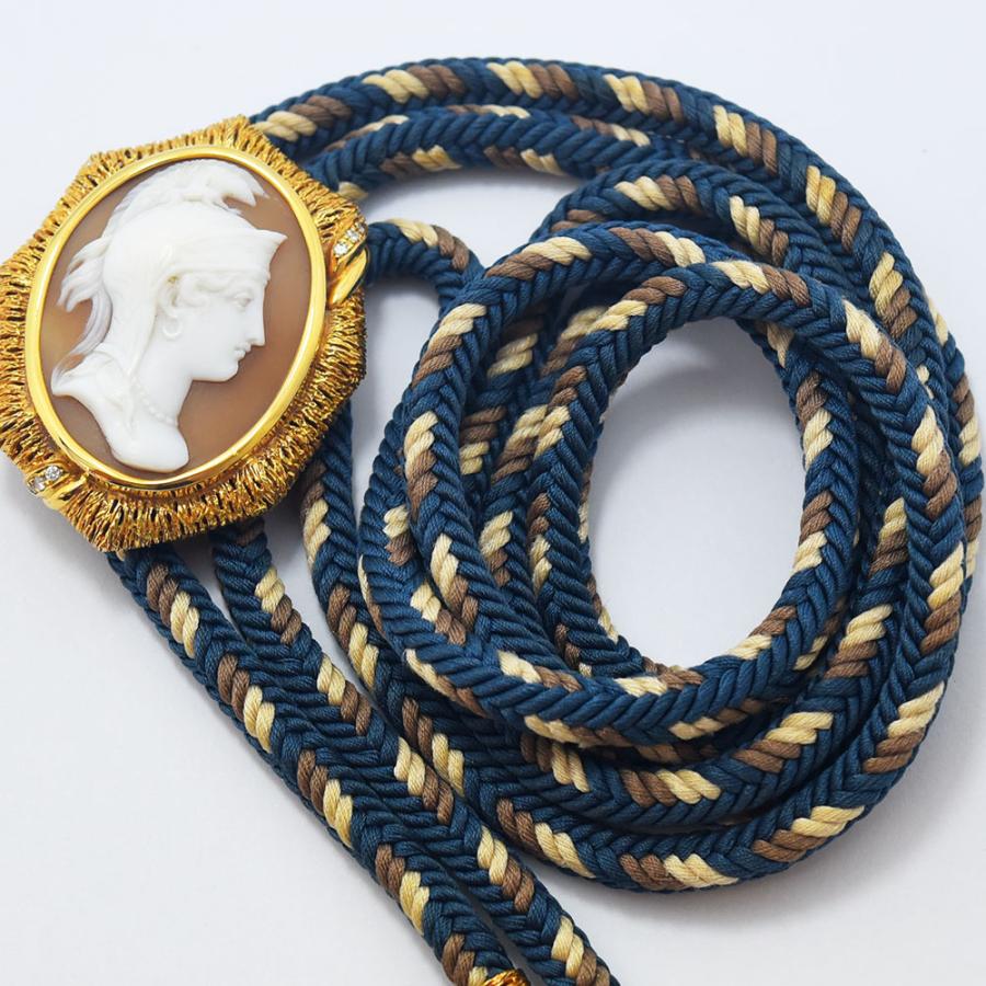 梶 光夫 ループタイ カメオ MITSUO KAJI ポロタイ ボロタイ シェル