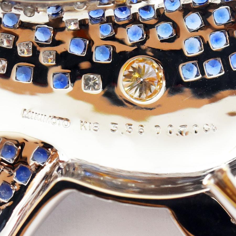 MIKIMOTO（ミキモト） ブローチ クジラ 鯨 サファイア 3.56