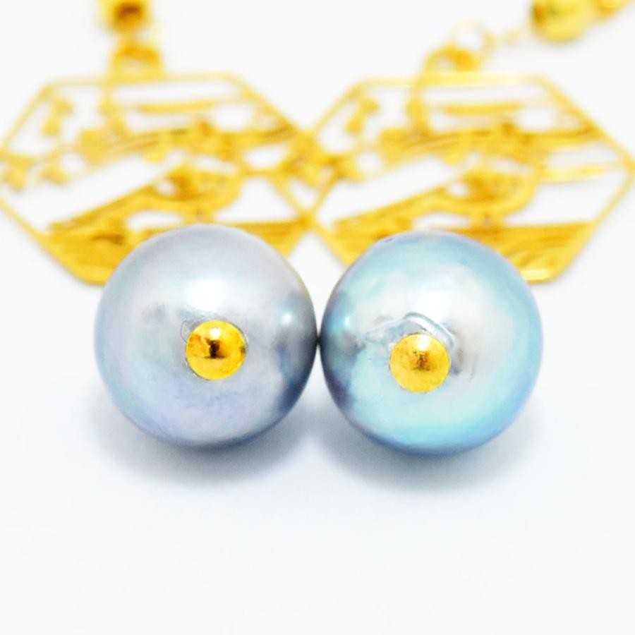 恵パール ピアス MEGUMI PEARL あこや真珠 7.5〜8.0mm パール K18 リメイク 新古品 未使用_3