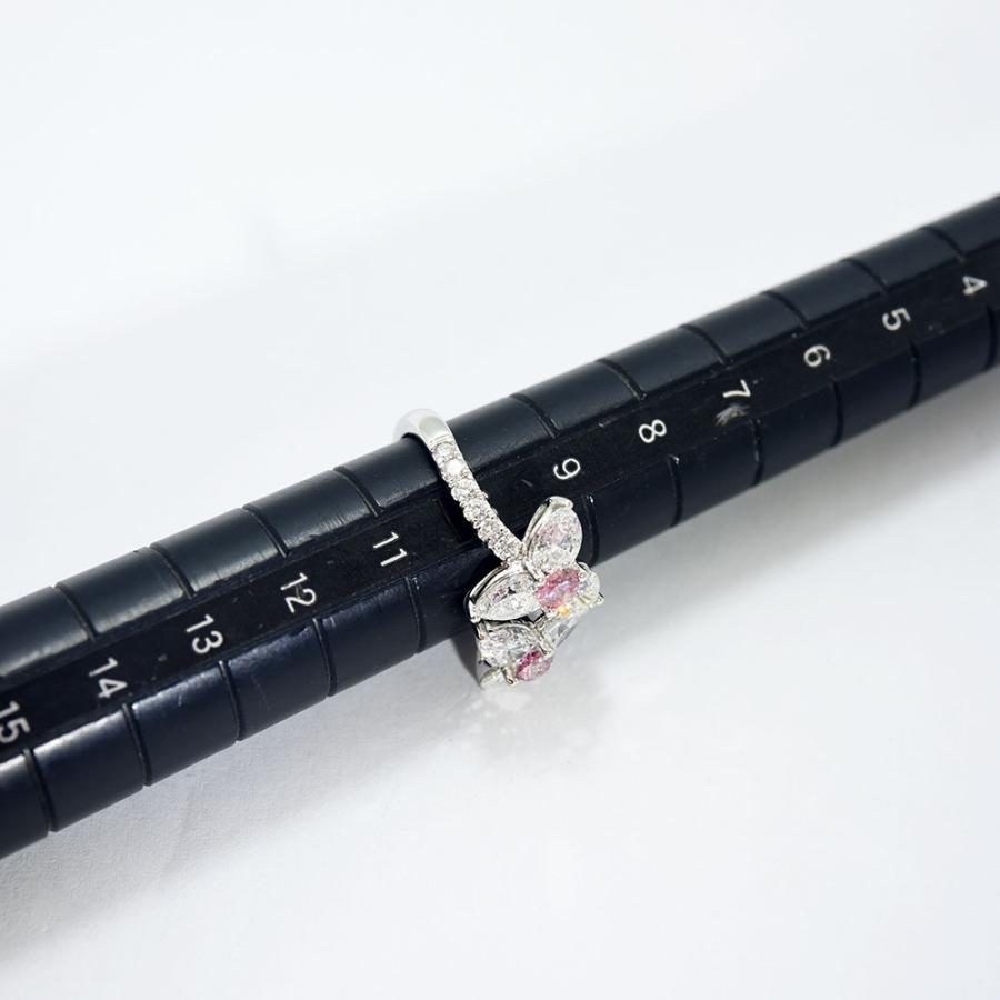 ピンクダイヤモンド 0.195 0.190 ダイヤモンド 2.380 0.26 リング 花
