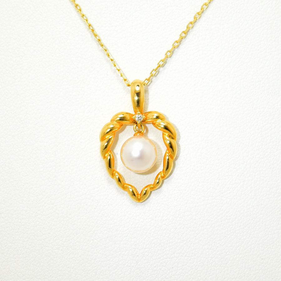 TASAKI（タサキ） ネックレス 田崎 ハート あこや真珠 7.0mm 