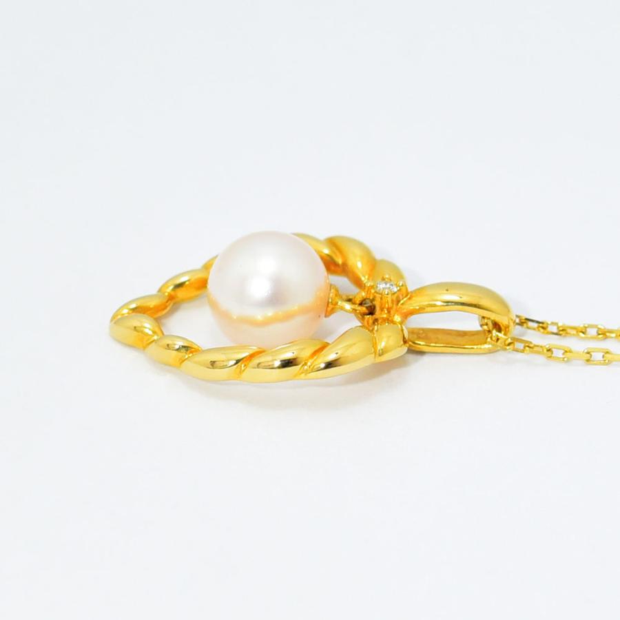 TASAKI（タサキ） ネックレス 田崎 ハート あこや真珠 7.0mm 