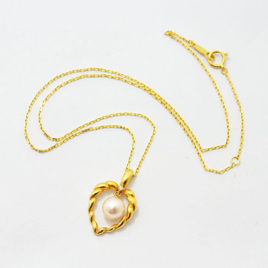 TASAKI（タサキ） ネックレス 田崎 ハート あこや真珠 7.0mm 