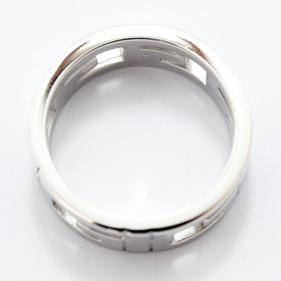 GUCCI グッチ リング マルチプル 指輪 幅7.5mm K18WG #17 約16号 GUCCI グッチ リング マルチプル 指輪 幅7.5mm K18WG #17 約16号