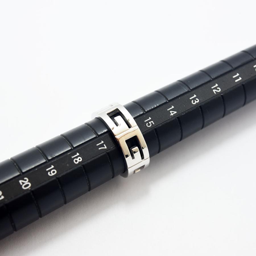 GUCCI グッチ リング マルチプル 指輪 幅7.5mm K18WG #17 約16号 GUCCI グッチ リング マルチプル 指輪 幅7.5mm K18WG #17 約16号