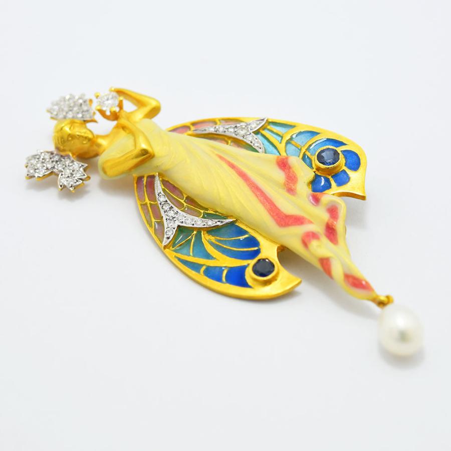 マリエラ ブローチ MASRIERA ペンダントトップ ダイヤモンド 