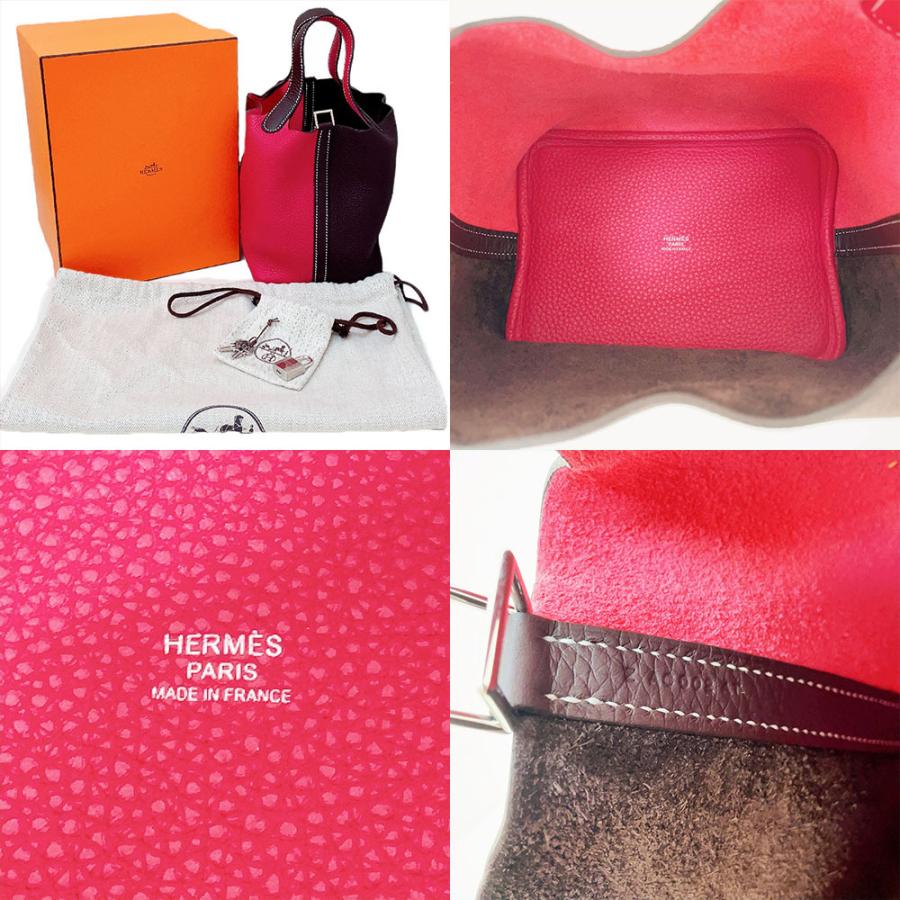 HERMES エルメス ピコタンロックPM Z刻 ルージュセリエ×フランボワーズ