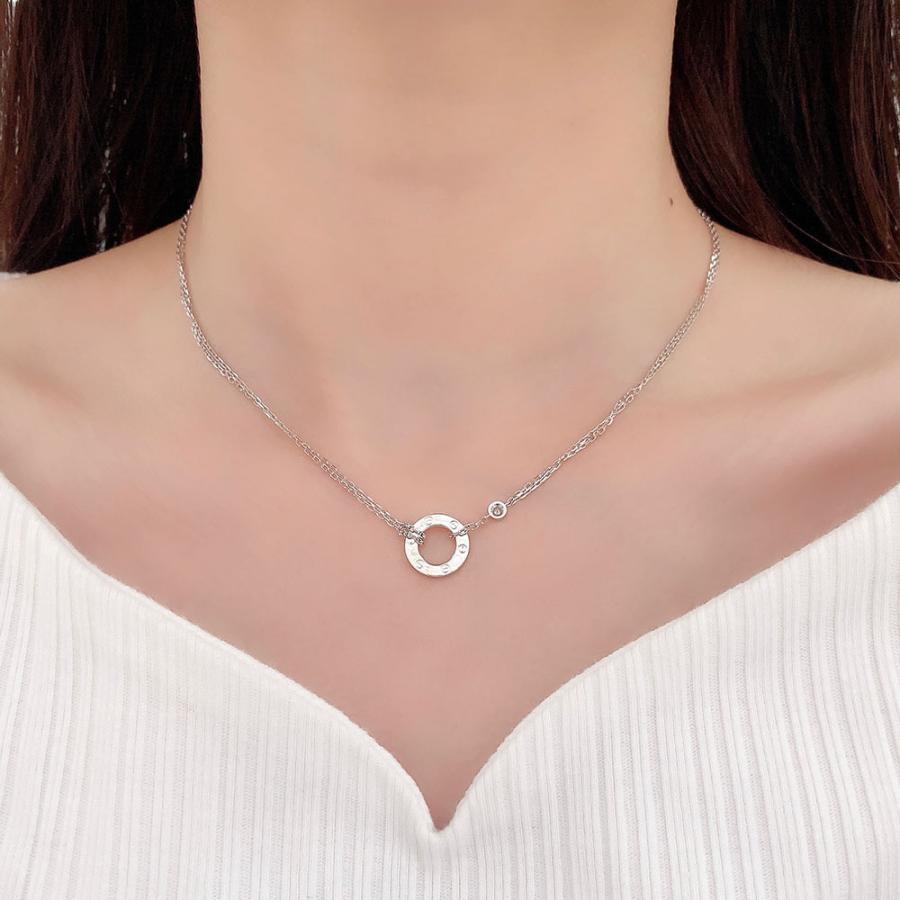 Cartier カルティエ ネックレス ラブサークル ペンダント Cartier カルティエ ネックレス ラブサークル ペンダント