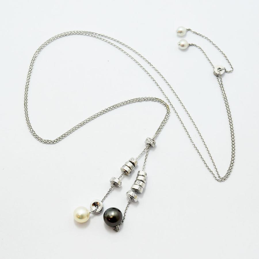 MIKIMOTO ミキモト ネックレス ロング あこや真珠 黒蝶真珠 MIKIMOTO ミキモト ネックレス ロング あこや真珠 黒蝶真珠