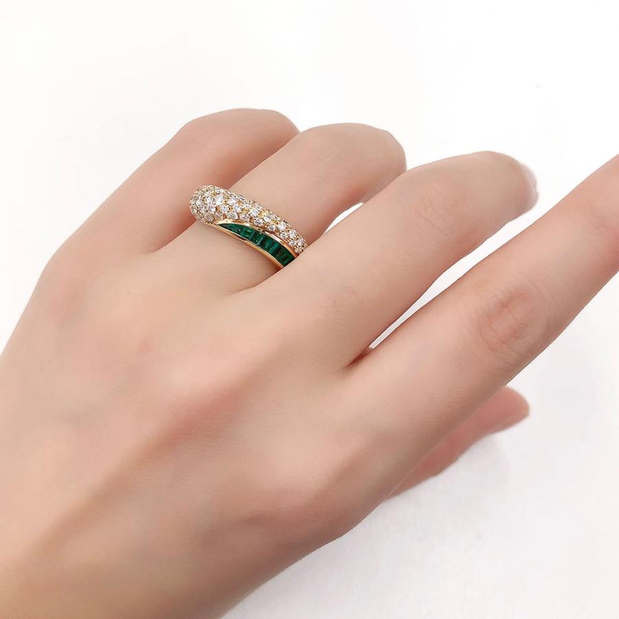 BOUCHERON（ブシュロン） リング エメラルド ダイヤモンド K18 750 約
