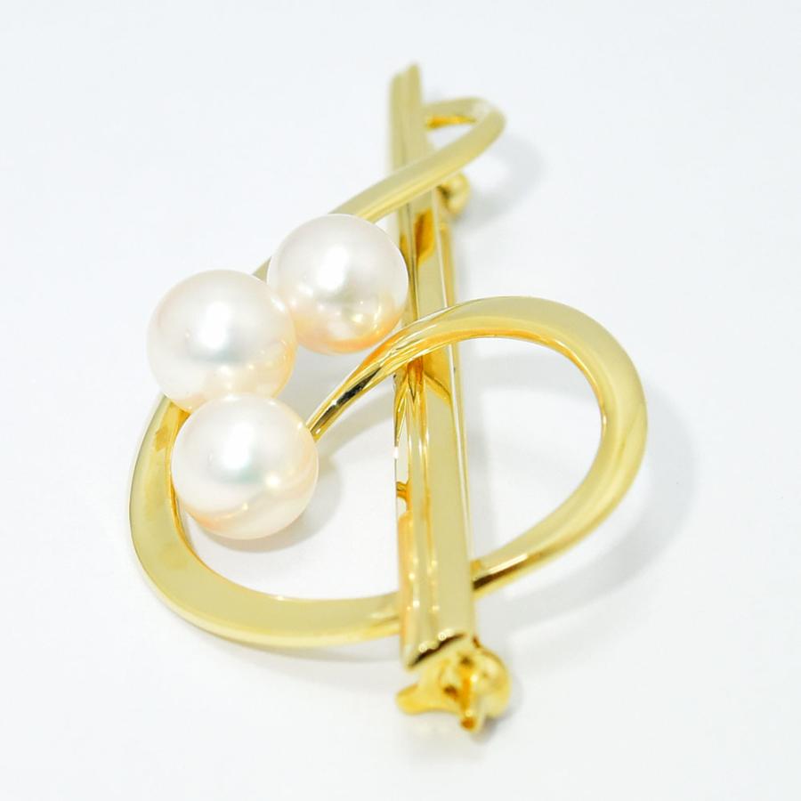 MIKIMOTO ミキモト ブローチ ト音記号 音符 あこや真珠 アコヤ MIKIMOTO ミキモト ブローチ ト音記号 音符 あこや真珠 アコヤ