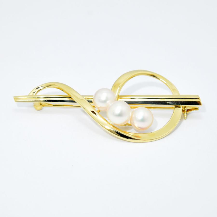 MIKIMOTO ミキモト ブローチ ト音記号 音符 あこや真珠 アコヤ MIKIMOTO ミキモト ブローチ ト音記号 音符 あこや真珠 アコヤ
