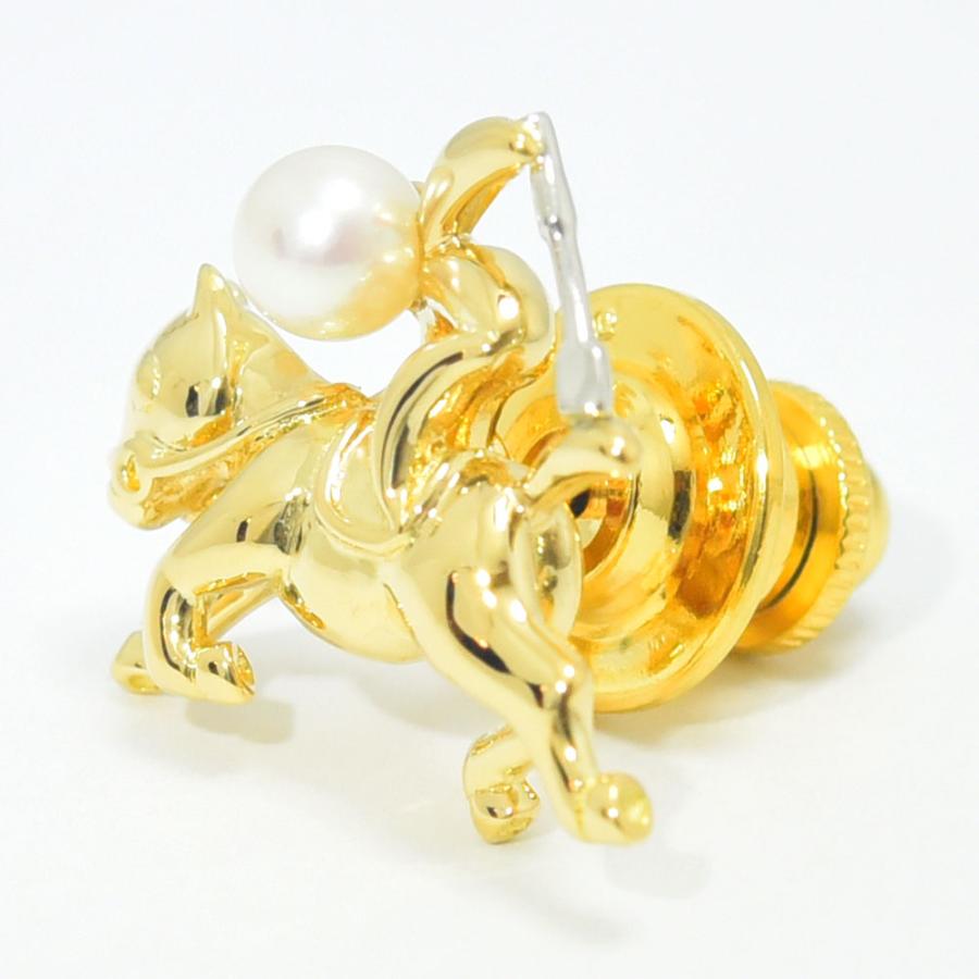 【新品】ミキモト　パールピンブローチ　ホース 新品】ミキモト パールピンブローチ ホース M109269701 - アクセサリー