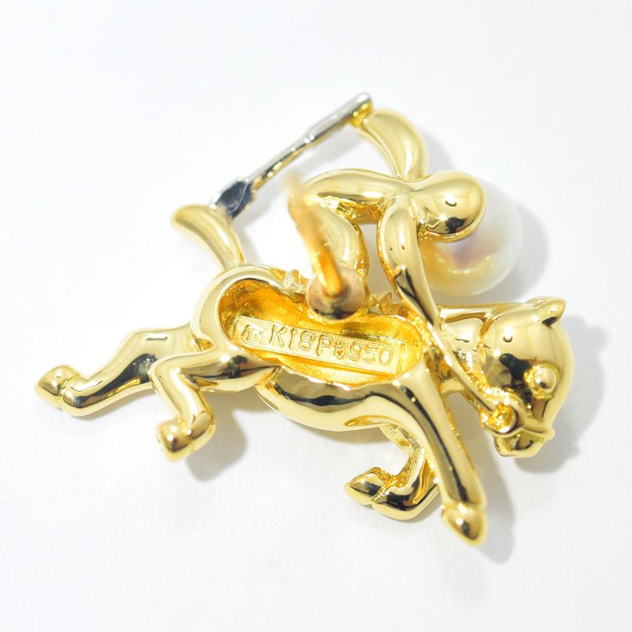 MIKIMOTO ミキモト 馬モチーフ ピンブローチ MIKIMOTO（ミキモト） ブローチ ピンズ 競馬 騎手 ジョッキー ホース