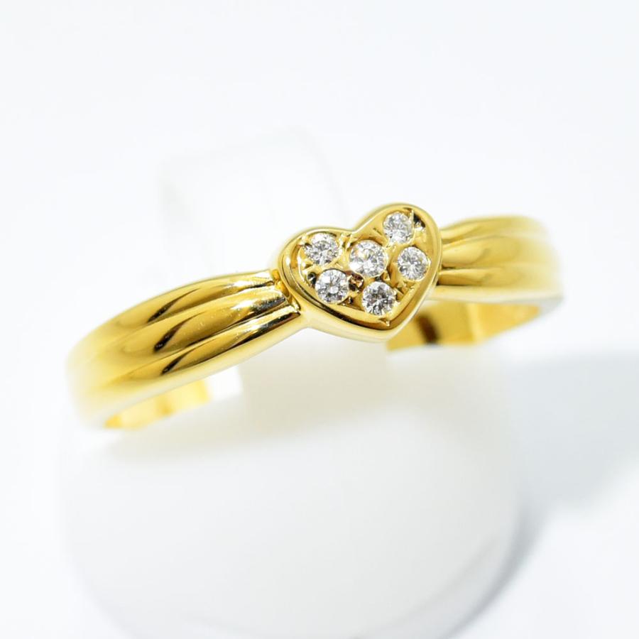 TASAKI タサキ リング 田崎 ハート ダイヤモンド 0.05 K18 約18号 新品 