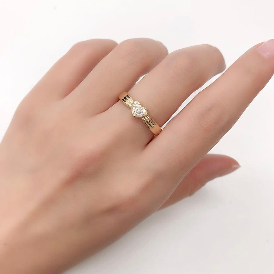 TASAKI タサキ リング 田崎 ハート ダイヤモンド 0.05 K18 約18号 新品 