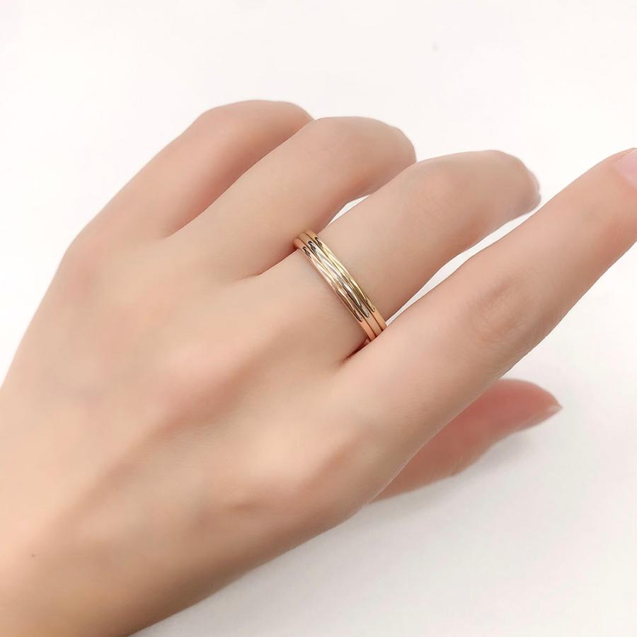 カルティエ リング トリニティ ルイ カルティエ ヴァンドーム Cartier 指輪 スリーカラー K18 750 #60 約19号 新品仕上げ 中古 :3900:御徒町宝石問屋 通販 ピアジェ ロゴ入り キヘイチェーンデザイン K18YG 約18号