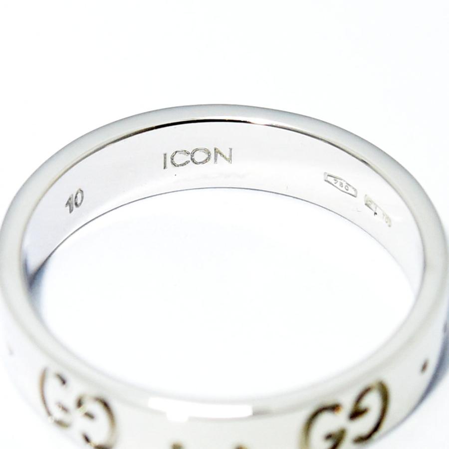 GUCCI グッチ リング アイコン 指輪 K18WG #10 約9.5号 新品仕上げ  