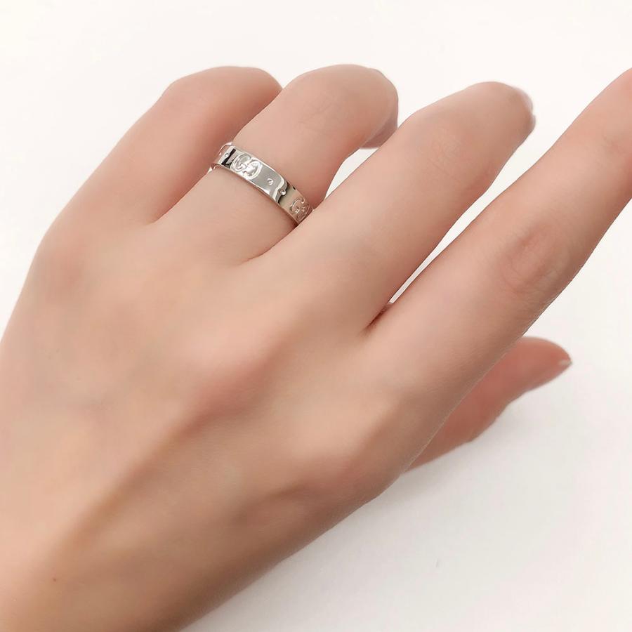 GUCCI グッチ リング アイコン 指輪 K18WG #10 約9.5号 新品仕上げ  