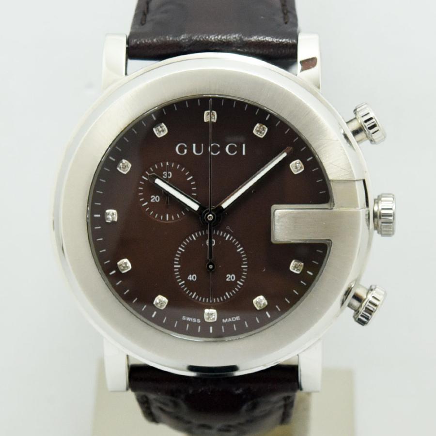 GUCCI 101M chrono 完動品 GUCCI クロノ 101M 腕時計 4.10 3時まで