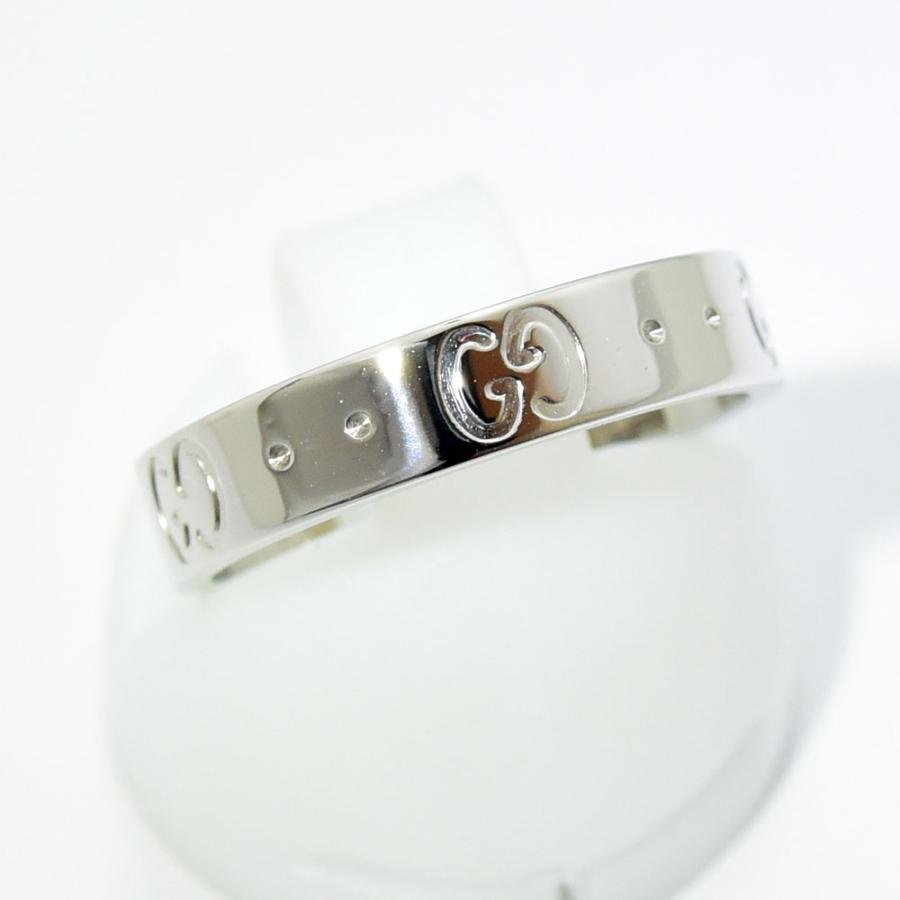 GUCCI グッチ リング アイコン 指輪 K18WG #10 約9.5号 新品仕上げ 