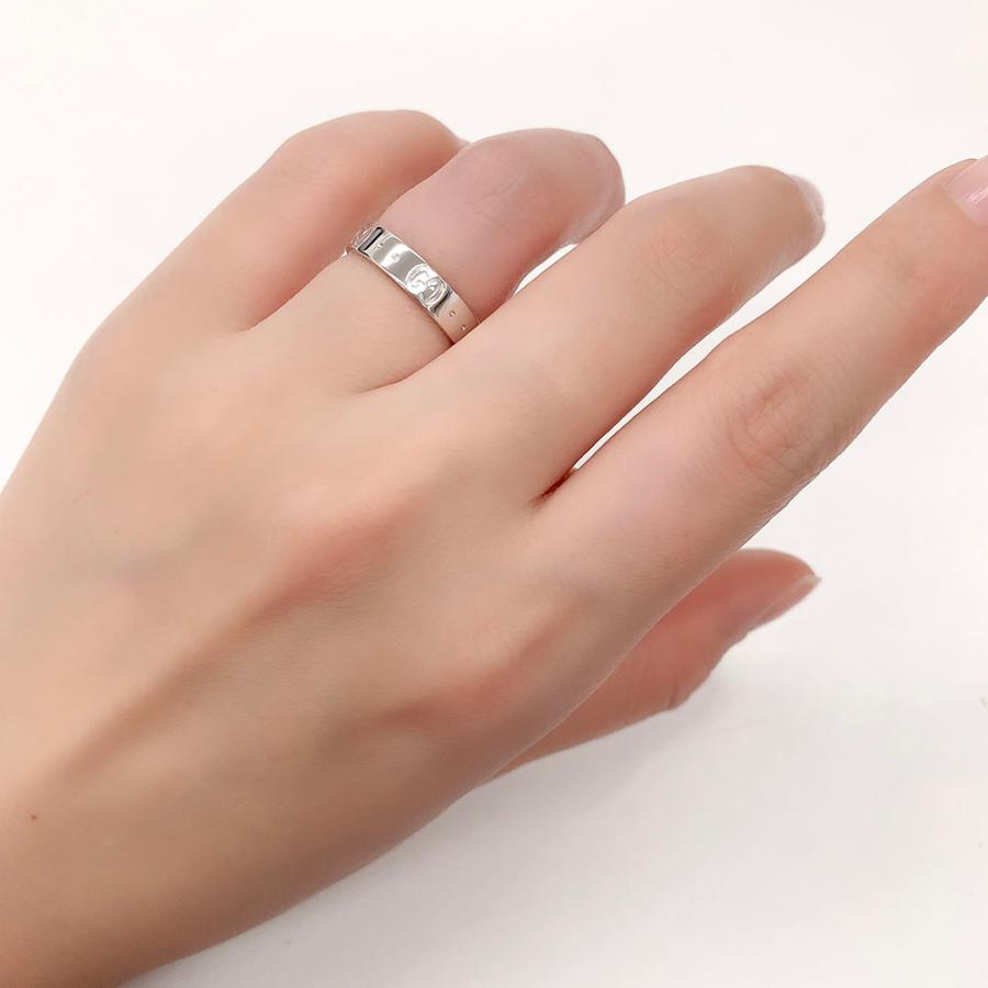 GUCCI グッチ リング アイコン 指輪 K18WG #10 約9.5号 新品仕上げ  