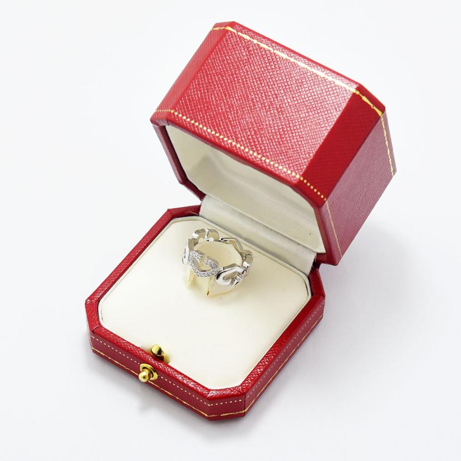 Cartier カルティエ リング Cハート 指輪 ダイヤモンド K18WG Cartier カルティエ リング Cハート 指輪 ダイヤモンド K18WG