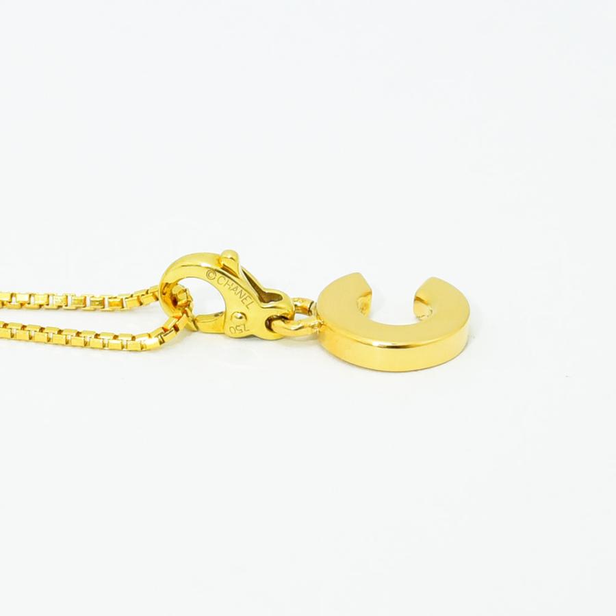 CHANEL シャネル ネックレス Cチャーム K18 750 社外チェーン CHANEL シャネル ネックレス Cチャーム K18 750 社外チェーン