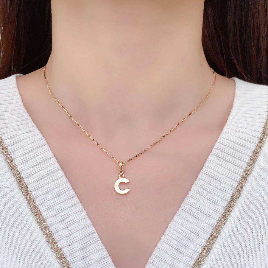 CHANEL シャネル ネックレス Cチャーム K18 750 社外チェーン CHANEL シャネル ネックレス Cチャーム K18 750 社外チェーン