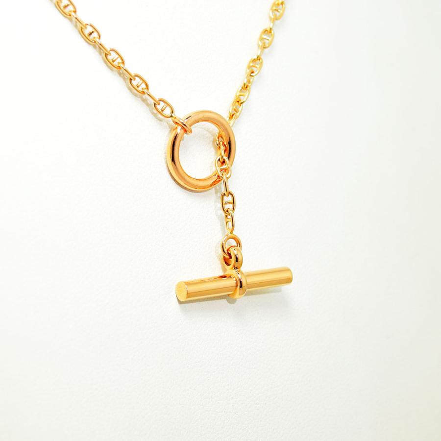 HERMES エルメス ネックレス ファランドール ラリアット K18PG 750
