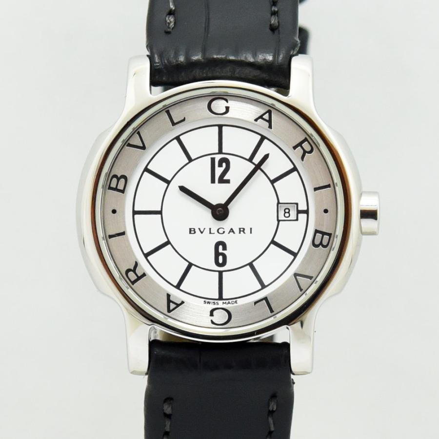 (中古)ブルガリ ソロテンポ ST29S 腕時計 SS クォーツ ホワイト レディース BVLGARI（ブルガリ） 時計 レディース ソロテンポ ST29S クォーツ SS