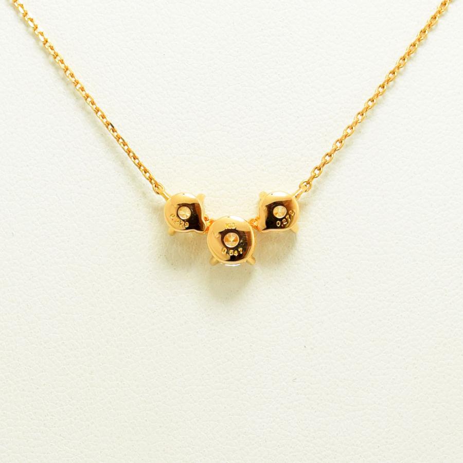 ダイヤモンド 0.272 0.547 0.279 ネックレス K18PG 新品磨き仕上げ  