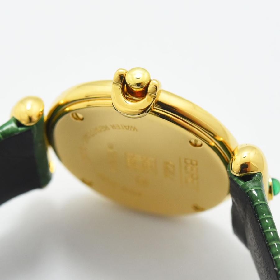 タバー 中古 レディース Tabbah ベレ クォーツ エメラルド K18 18K