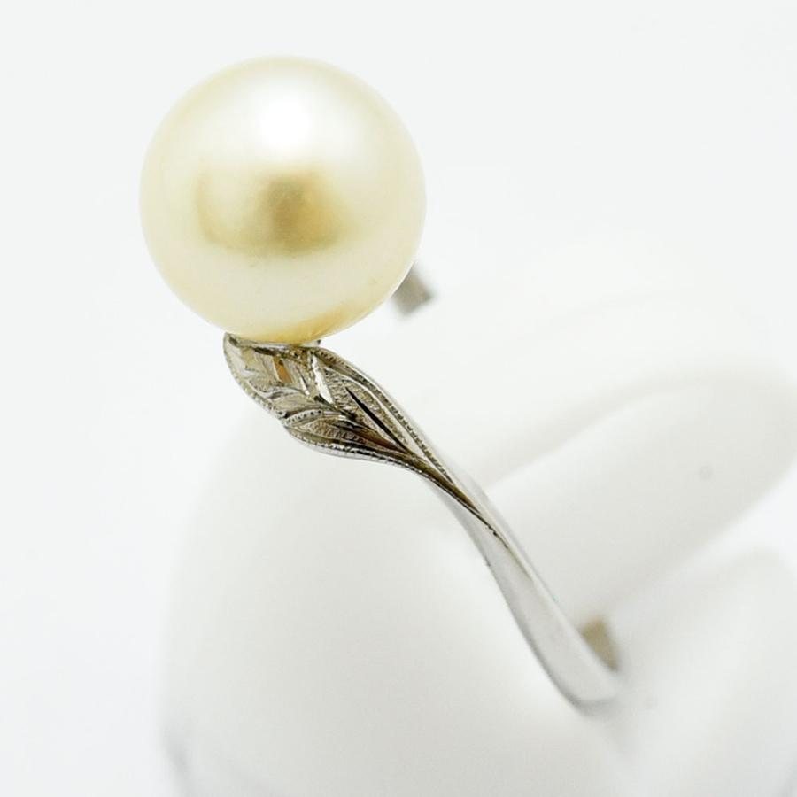 MIKIMOTO（ミキモト） リング 指輪 真珠 8.2mm パール K14WG 約15号