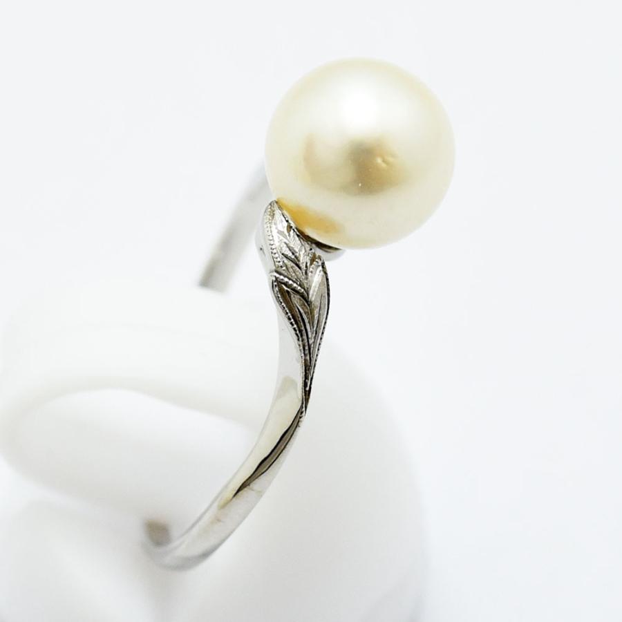 MIKIMOTO（ミキモト） リング 指輪 真珠 8.2mm パール K14WG 約15号