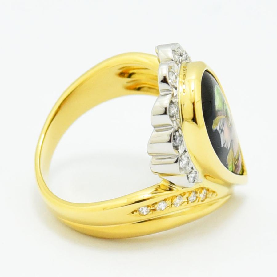 梶 光夫 リング エマイユ MITSUO KAJI 指輪 エマーユ 七宝