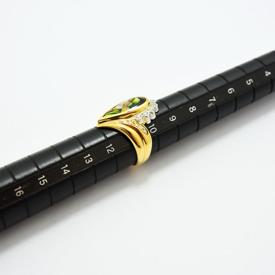 梶 光夫 リング エマイユ MITSUO KAJI 指輪 エマーユ 七宝