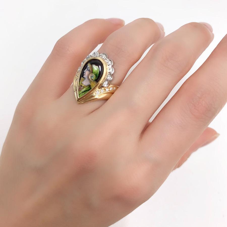 18金 指輪 7g K18 6.6mm幅 7号 喜平チェーンリング 新品 18金 喜平リング 指輪