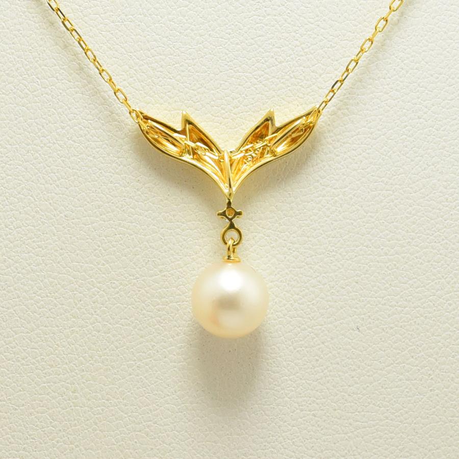 MIKIMOTO（ミキモト） ネックレス あこや真珠 7.7mm ダイヤモンド
