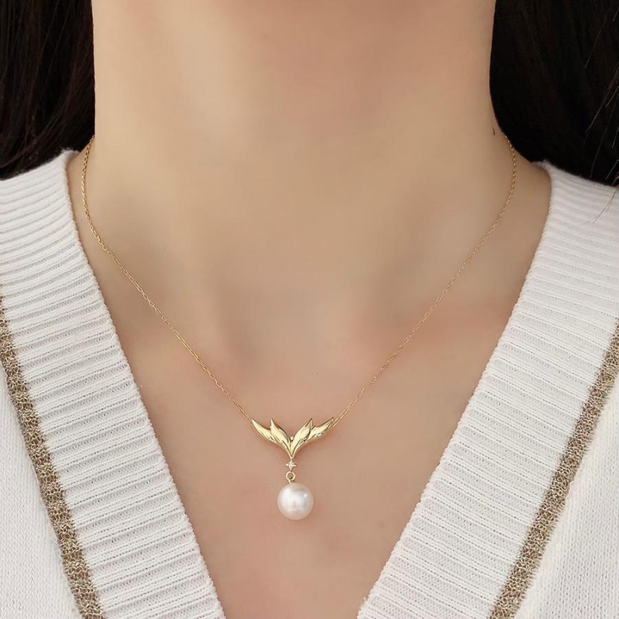 MIKIMOTM ミキモト K18 パール ダイヤモンド ネックレス あこや真珠 MIKIMOTO（ミキモト） MIKIMOTO【 ミキモト】 K18ダイヤモンド アコヤ