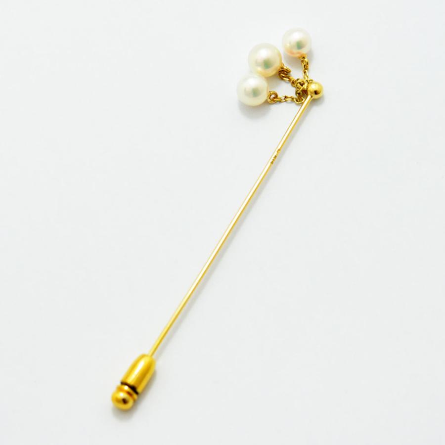 MIKIMOTO（ミキモト） ブローチ ピン あこや真珠 アコヤ パール K14 