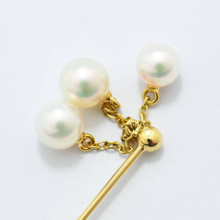 MIKIMOTO（ミキモト） ブローチ ピン あこや真珠 アコヤ パール K14 