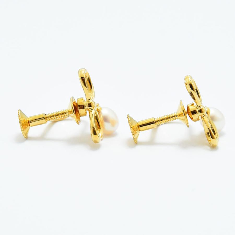 TASAKI（タサキ） イヤリング 田崎 リボン 真珠 パール K18 新品仕上げ