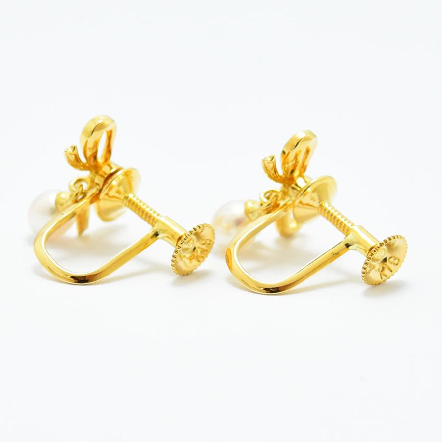 TASAKI（タサキ） イヤリング 田崎 リボン 真珠 パール K18 新品仕上げ 