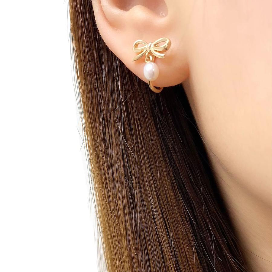 TASAKI（タサキ） イヤリング 田崎 リボン 真珠 パール K18 新品仕上げ