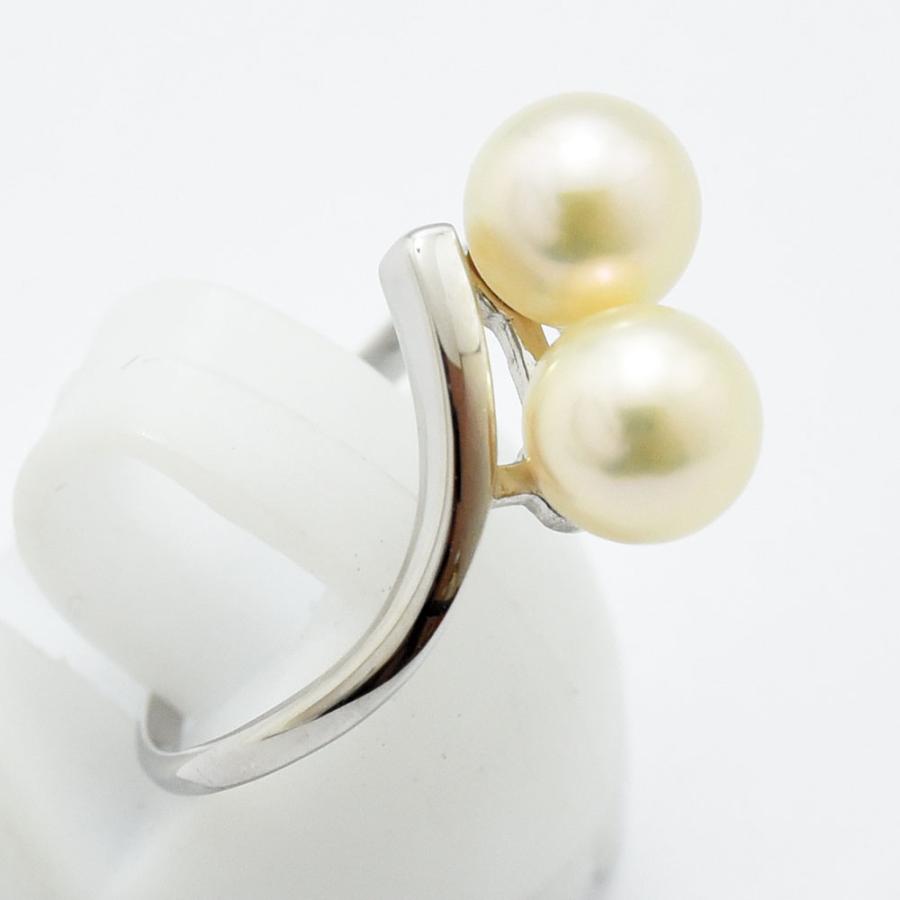 MIKIMOTO（ミキモト） リング 指輪 真珠 6.3mm パール SV シルバー 約