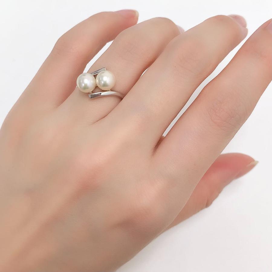 MIKIMOTO（ミキモト） リング 指輪 真珠 6.3mm パール SV シルバー 約