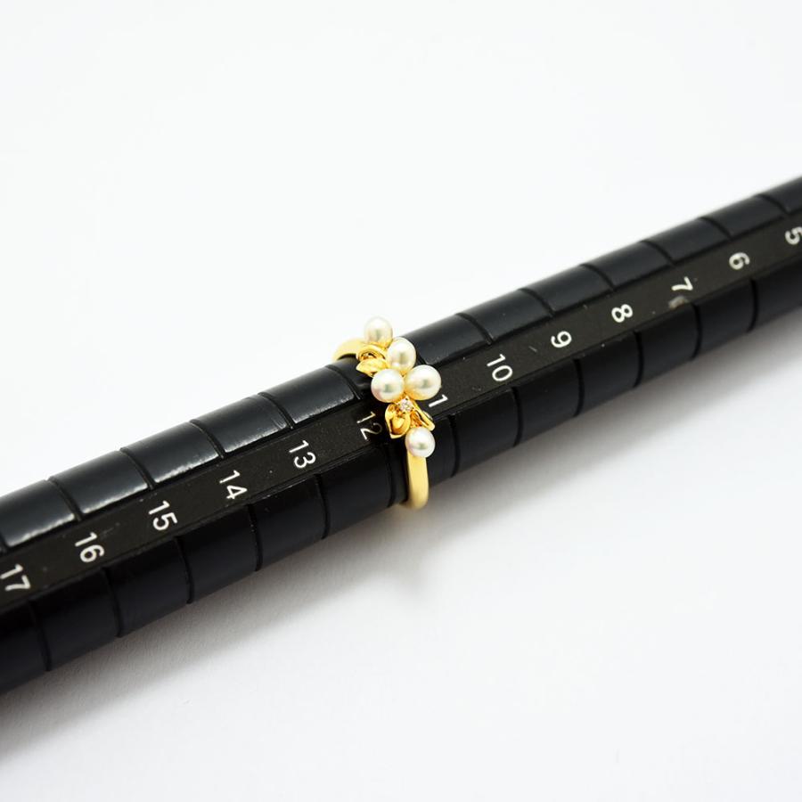 TASAKI タサキ リング 田崎 真珠 ダイヤモンド 0.01 パール K18