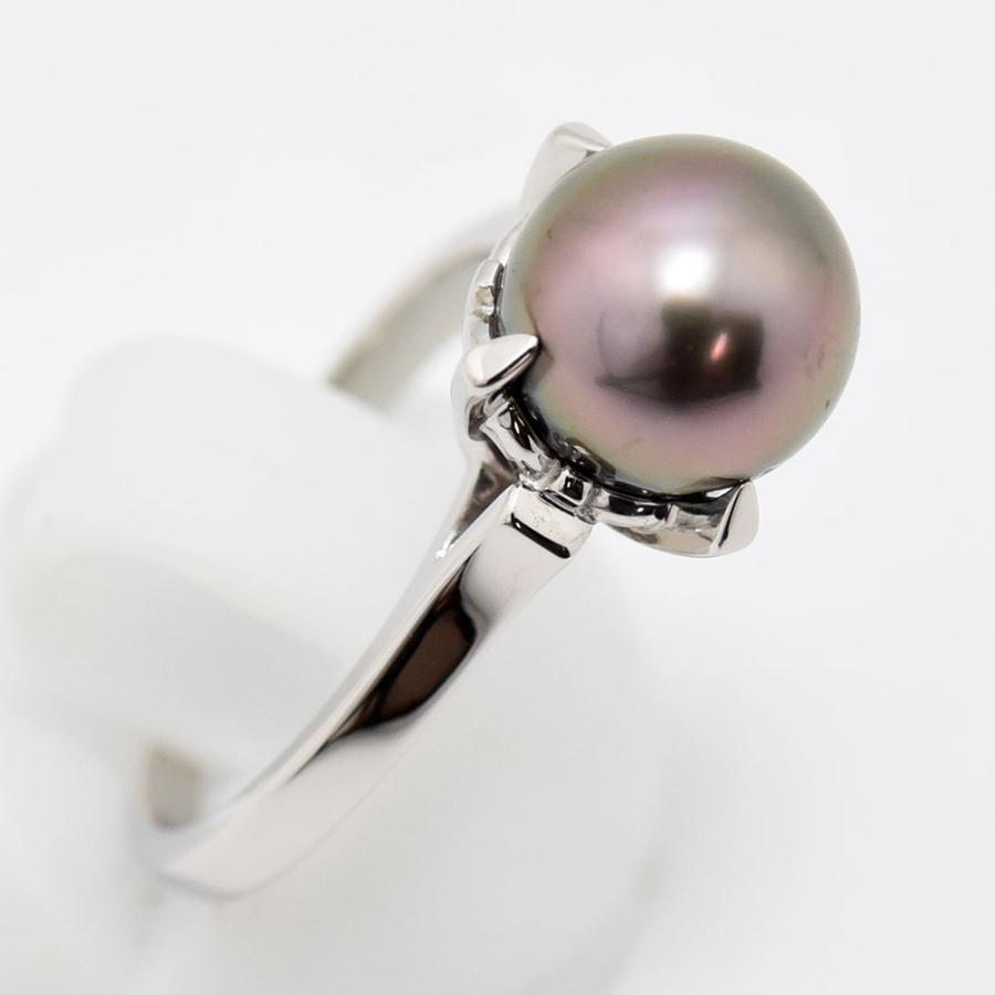 TASAKI（タサキ） リング 田崎 黒蝶真珠 8.5mm 真珠 南洋 パール PT900 