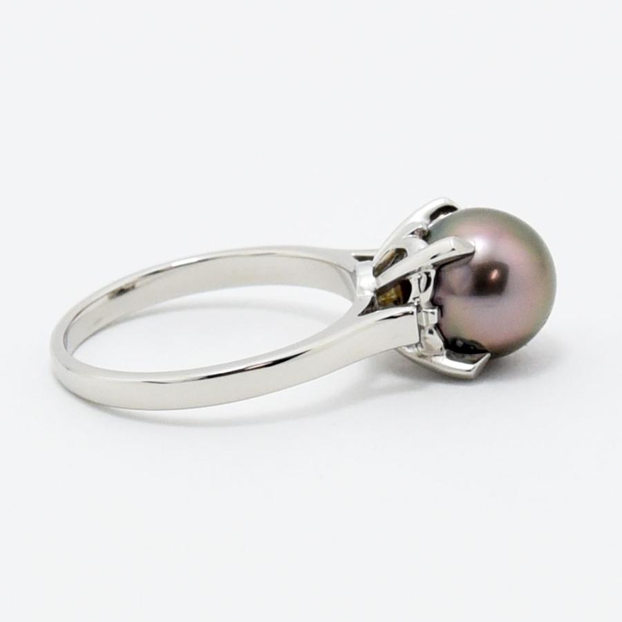 TASAKI（タサキ） リング 田崎 黒蝶真珠 8.5mm 真珠 南洋 パール PT900 